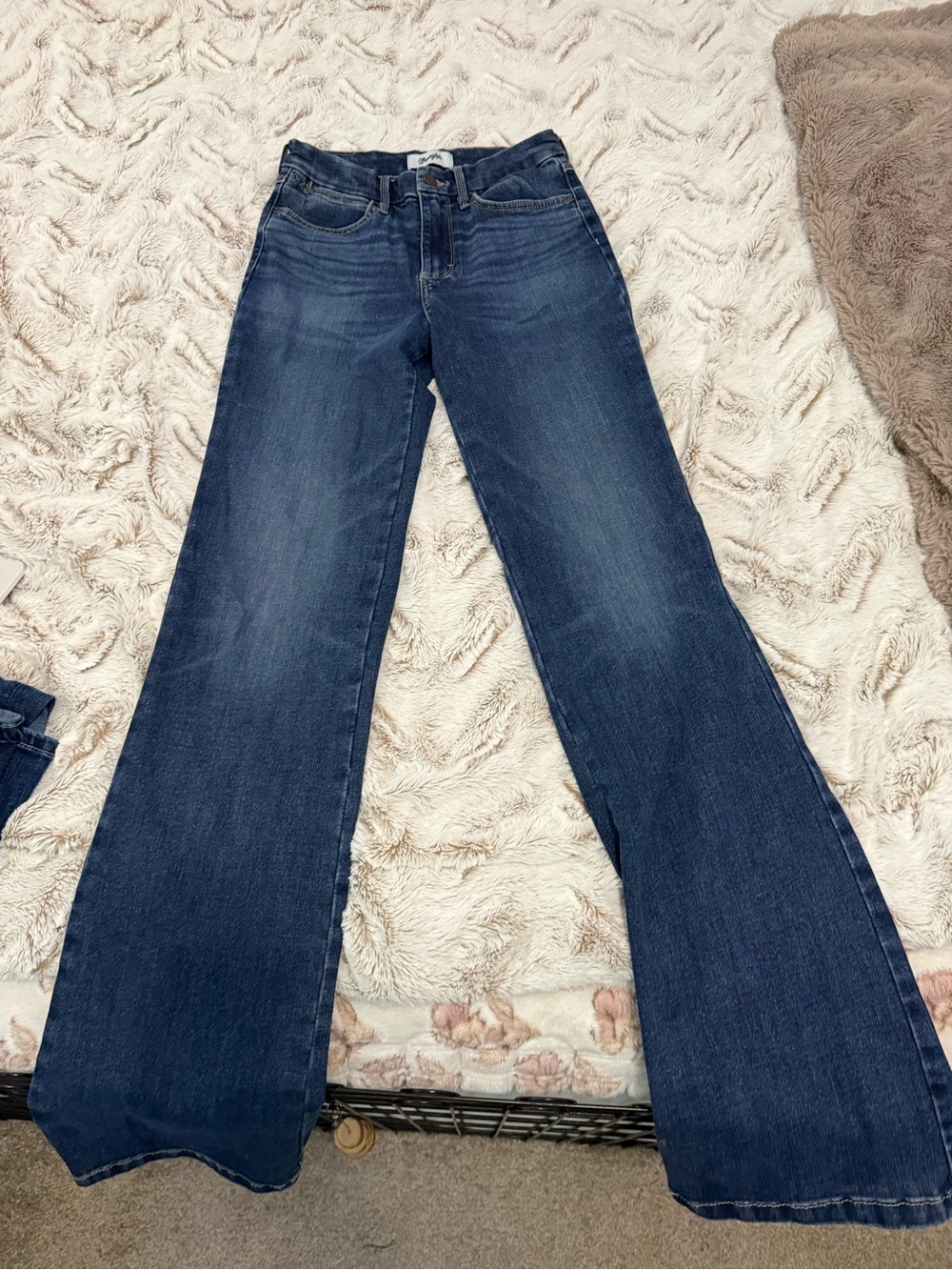 High-Rise Dark Blue Bootcut Jeans